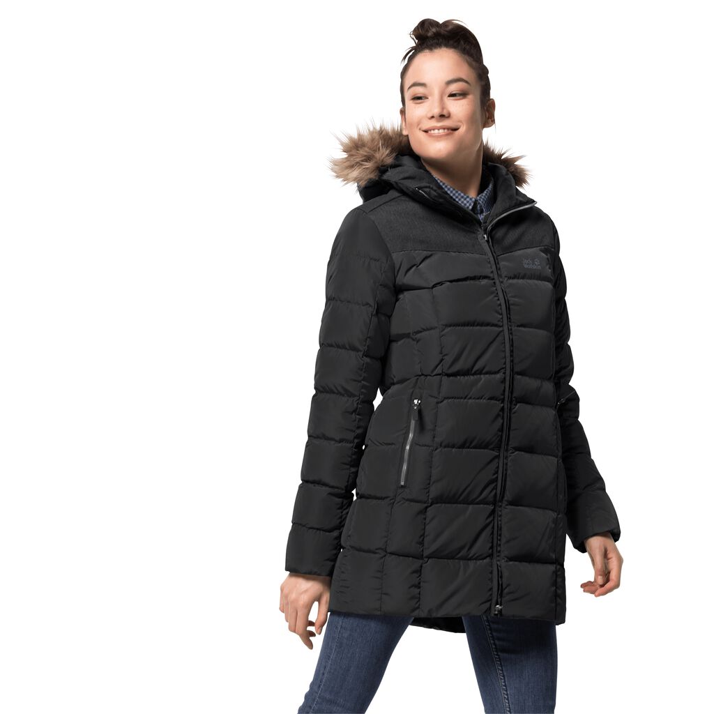 Jack Wolfskin BAFFIN ISLAND Vestes Femme Noir - JPLHOTK-27